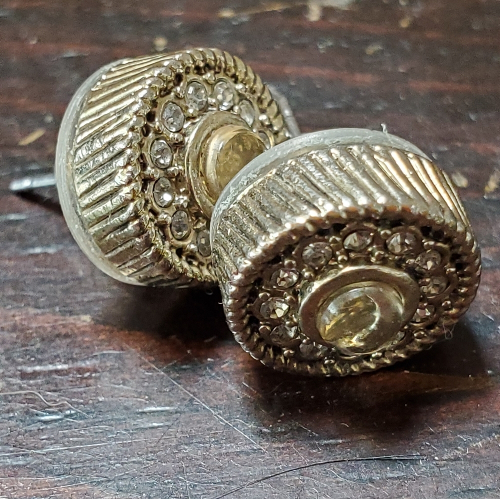 Silver and Gold Earrings - Picture 7 of 8